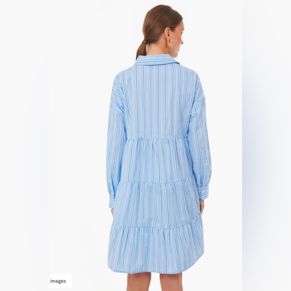 NWT Tuckernuck Shades of Blue Stripe Dress - Picture 3 of 3